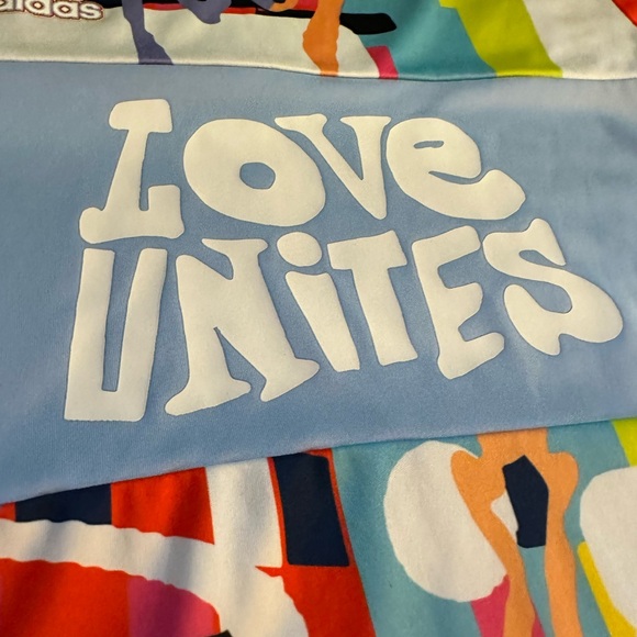 AOP Adidas Love Unites Allover Multicolor Jersey - Picture 7 of 14